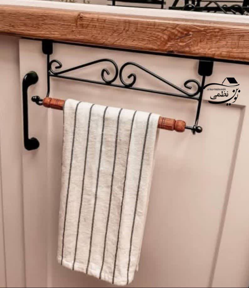 آویز حوله ( جنس فلزی ضخیم و آبکاری شده )