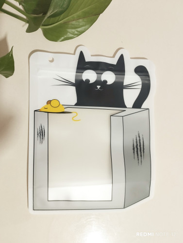 زیپ کیپ فانتزی طرح گربه مشکی