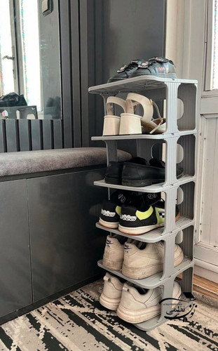 جا کفشی طبقاتی رنگ طوسی