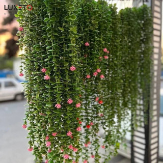 آویز شمشاد گل مصنوعی گلدار